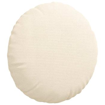 Sitzkissen 2 pcs Creme Ø 40 cm Cordstoff