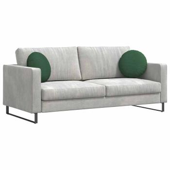 Sitzkissen 2 pcs Dunkelgrün Ø 40 cm Cordstoff