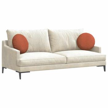 Sitzkissen 2 pcs Rot-Orange Ø 40 cm Cordstoff