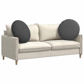 Sitzkissen 2 pcs Dunkelgrau Ø 60 cm Cordstoff