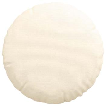 Sitzkissen 2 pcs Creme Ø 60 cm Cordstoff