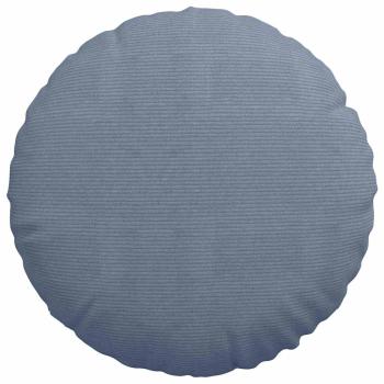 Sitzkissen 2 Stk. Cordstoff Blau Ø60 x 21 cm