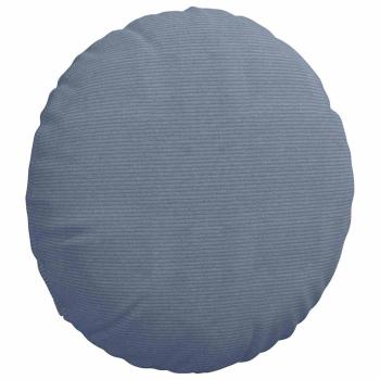 Sitzkissen 2 Stk. Cordstoff Blau Ø60 x 21 cm