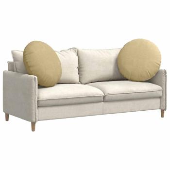 Sitzkissen 2 pcs Grau-Grün Ø 60 cm Cordstoff