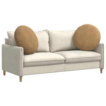 Sitzkissen 2 pcs Braun Ø80 x 29 cm Samt