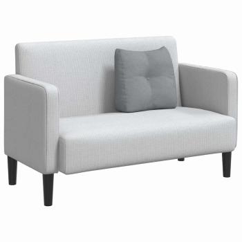 Rücken Kissen Hellgrau 45 x 24 x 50 cm Stoff