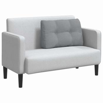 Rücken Kissen Hellgrau 80 x 24 x 50 cm Stoff