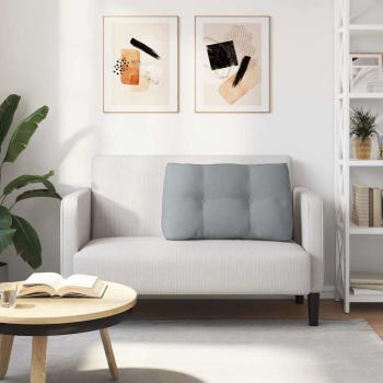 Rücken Kissen Hellgrau 80 x 24 x 50 cm Stoff