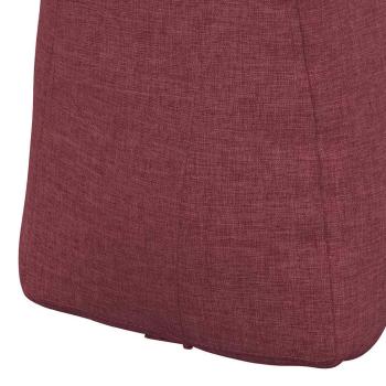 Rücken Kissen Weinrot 80 x 24 x 50 cm Stoff
