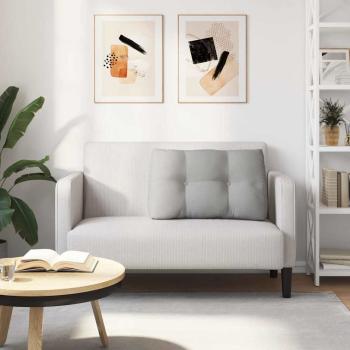 Rücken Kissen Wolkengrau 80 x 24 x 50 cm Stoff