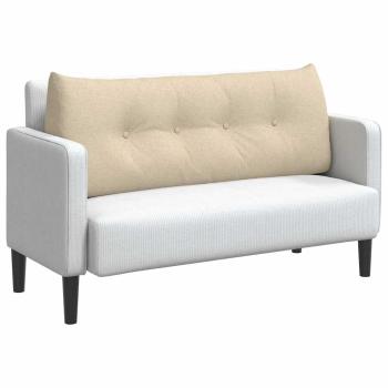 Rücken Kissen Creme 120 x 24 x 50 cm Stoff