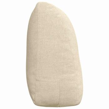 Rücken Kissen Creme 120 x 24 x 50 cm Stoff