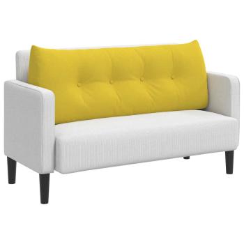 Rücken Kissen Helles Gelb 120 x 24 x 50 cm Stoff