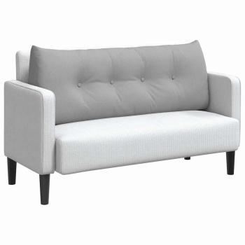 Rücken Kissen Wolkengrau 120 x 24 x 50 cm Stoff