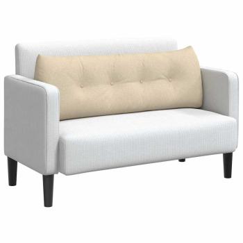 Rücken Kissen Creme 140 x 24 x 50 cm Stoff