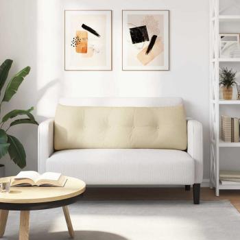 Rücken Kissen Creme 140 x 24 x 50 cm Stoff