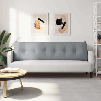 Rücken Kissen Hellgrau 180 x 24 x 50 cm Stoff