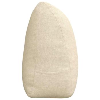 Rücken Kissen Creme 180 x 24 x 50 cm Stoff