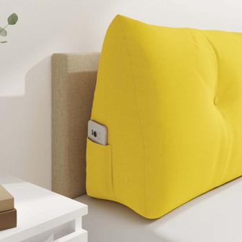 Rücken Kissen Helles Gelb 180 x 24 x 50 cm Stoff