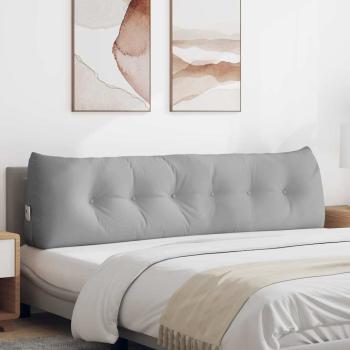 ARDEBO.de - Rücken Kissen Wolkengrau 180 x 24 x 50 cm Stoff