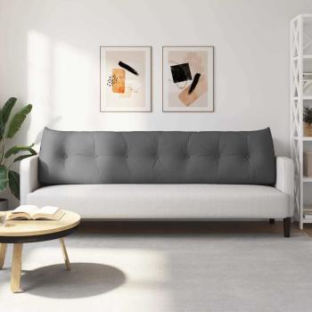 Rücken Kissen Dunkelgrau 200 x 24 x 50 cm Stoff