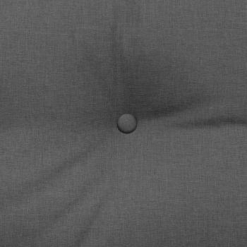 Rücken Kissen Dunkelgrau 200 x 24 x 50 cm Stoff