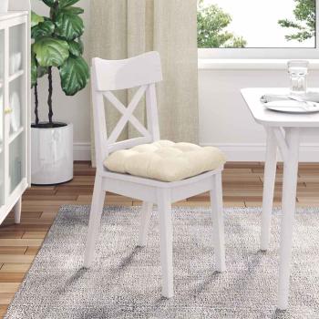 Sitzkissen 4 pcs Creme 40 x 40 cm Cordstoff