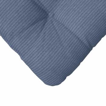 Sitzkissen 4 pcs Blau 40 x 40 cm Cordstoff