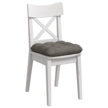 Sitzkissen 4 pcs Hellgrau 45 x 45 cm Cordstoff