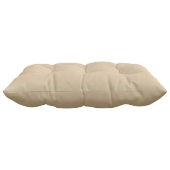 Sitzkissen 4 Stk. Mikrofaser Creme 40 x 40 x 6 cm