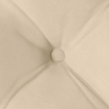 Sitzkissen 4 Stk. Mikrofaser Creme 40 x 40 x 6 cm