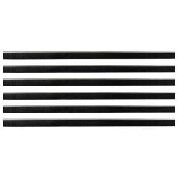Selbstklebende Türbürstendichtungen 6 pcs Silber 100 cm