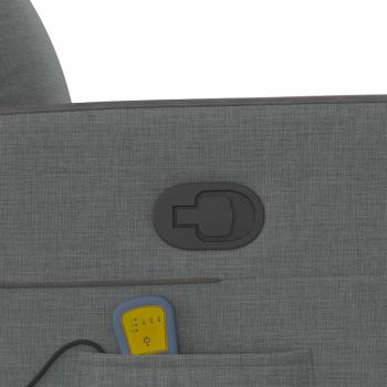 Massage Relaxsessel Dunkelgrau 69 x 86 x 100 cm Stoff