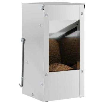 Kaninchenfütterer Silber 12,5 x 12,5 x 25 cm Verzinkter Stahl