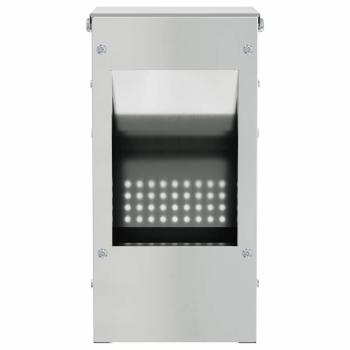 Kaninchenfütterer Silber 12,5 x 12,5 x 25 cm Verzinkter Stahl