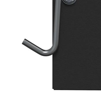 Kaninchenfütterer Schwarz 20 x 12,5 x 25 cm Kaltgewalzter Stahl