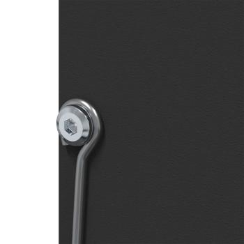 Kaninchenfütterer Schwarz 20 x 12,5 x 25 cm Kaltgewalzter Stahl