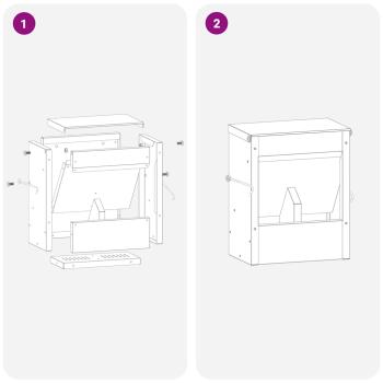 Kaninchenfütterer Olive Grün 20 x 12,5 x 25 cm