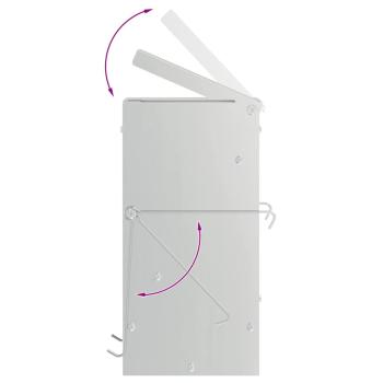 Kaninchenfütterer Silber 20 x 12,5 x 25 cm Verzinkter Stahl