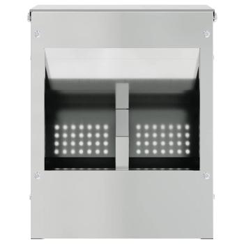 Kaninchenfütterer Silber 20 x 12,5 x 25 cm Verzinkter Stahl