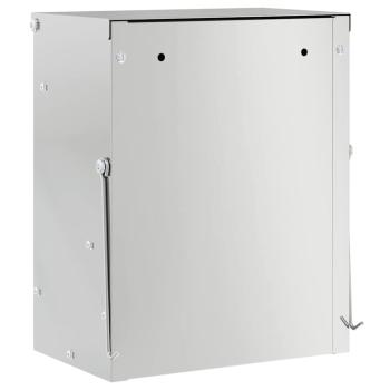 Kaninchenfütterer Silber 20 x 12,5 x 25 cm Verzinkter Stahl