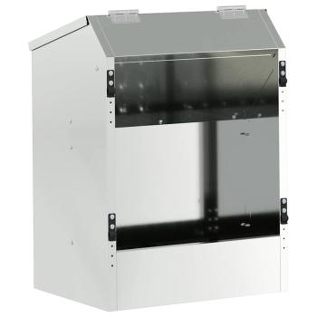 Kaninchenfütterer Silber 64,5 x 25,5 x 45,5 cm Verzinkter Stahl