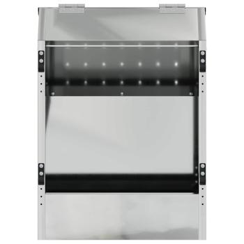 Kaninchenfütterer Silber 64,5 x 25,5 x 45,5 cm Verzinkter Stahl