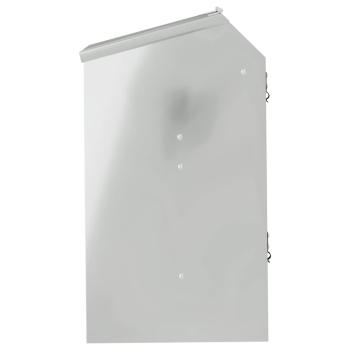 Kaninchenfütterer Silber 64,5 x 25,5 x 45,5 cm Verzinkter Stahl