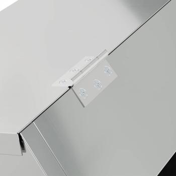 Kaninchenfütterer Silber 64,5 x 25,5 x 45,5 cm Verzinkter Stahl