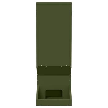 Rehfütterer Olive Grün 28 x 30 x 80 cm Kaltgewalzter Stahl
