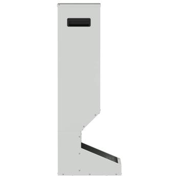 Rehfütterer Silber 28 x 30 x 80 cm Verzinkter Stahl