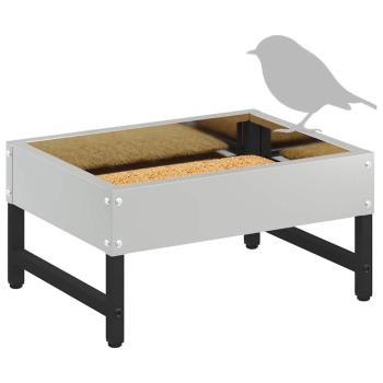 Vogel-Feeder Silber 80 x 28 x 13.5 cm Verzinkter Stahl