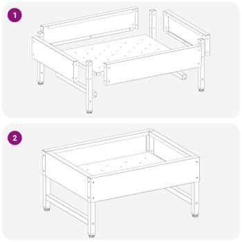 Vogel-Feeder Silber 80 x 28 x 13.5 cm Verzinkter Stahl