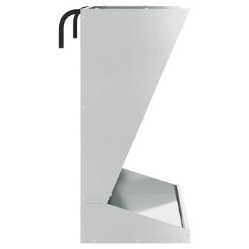 Heu Futterspender Silber 71 x 33 x 70 cm Verzinkter Stahl